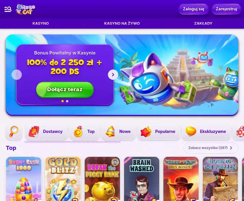 Robocat casino kasyna online