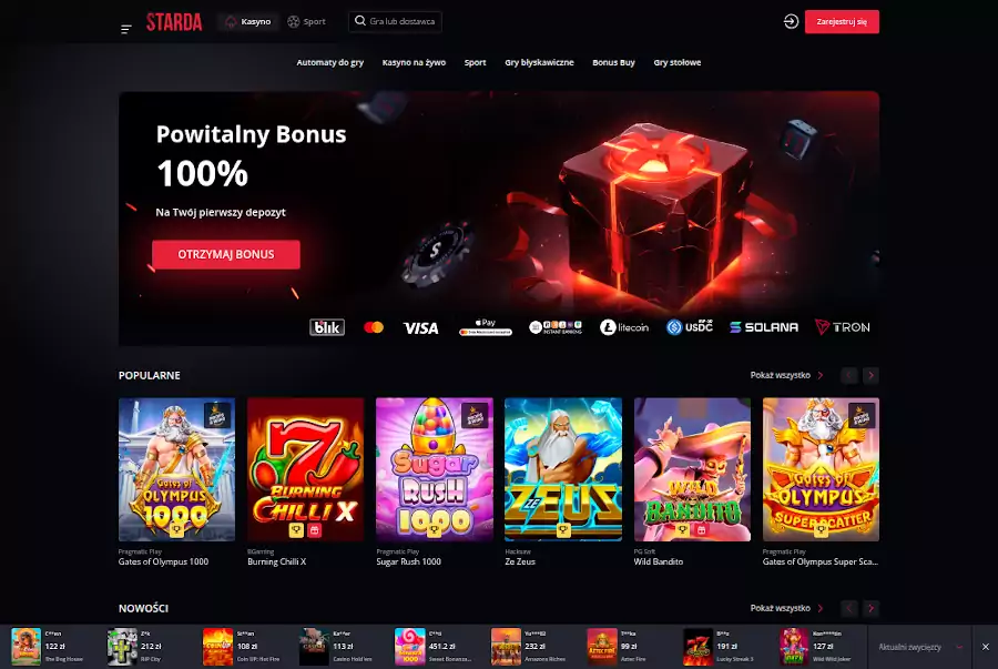 Starda Casino strona internetowa Starda Casino Opinie